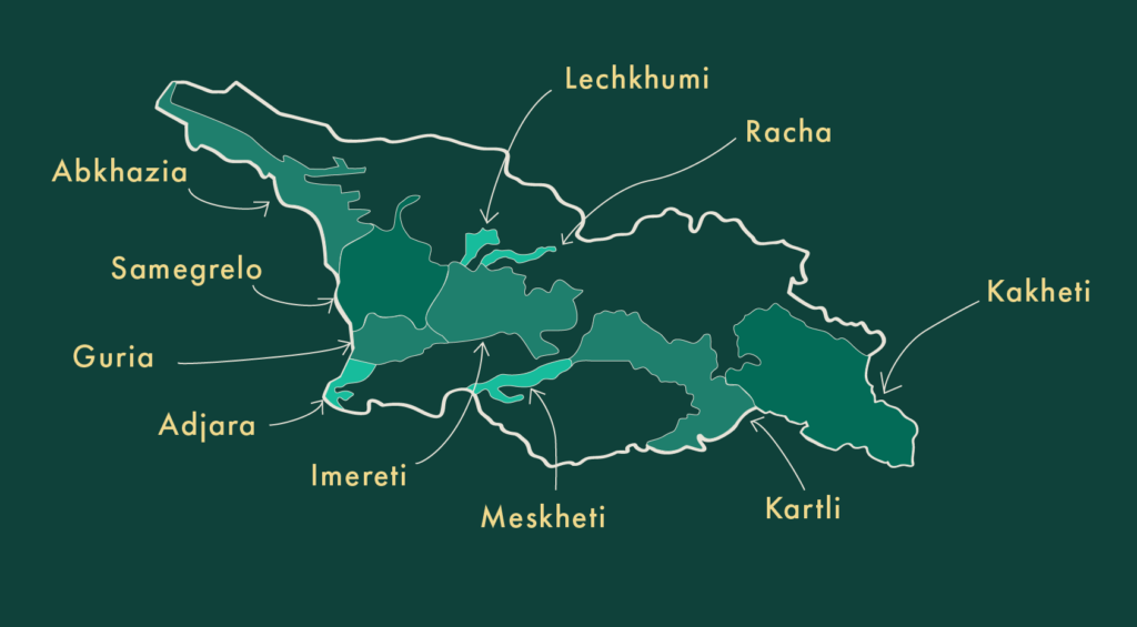 Georgian Wine Map